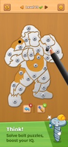 Screw Pin Jam Puzzle: Wood screenshot