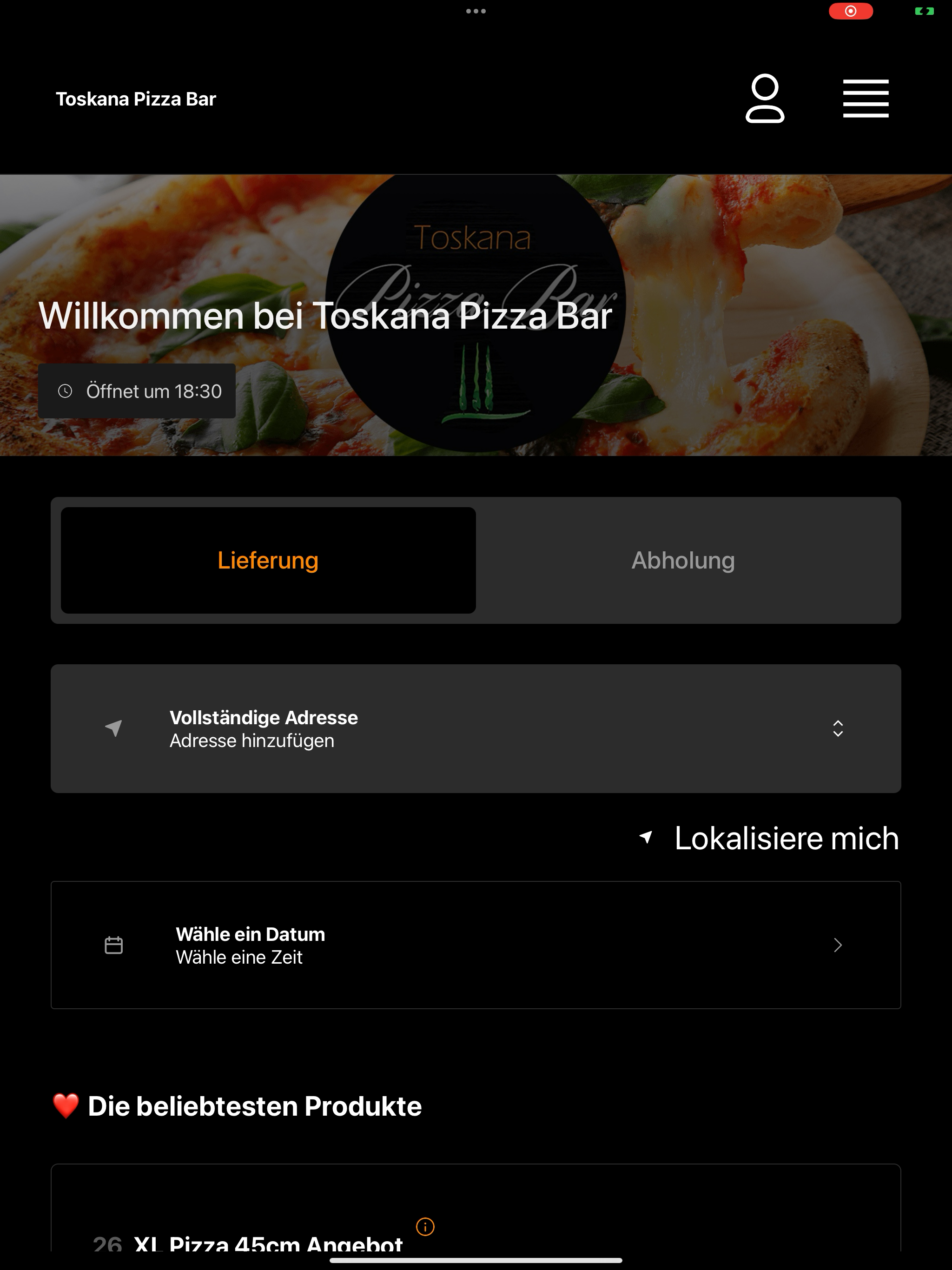 Toskana Pizza Bar screenshot 8