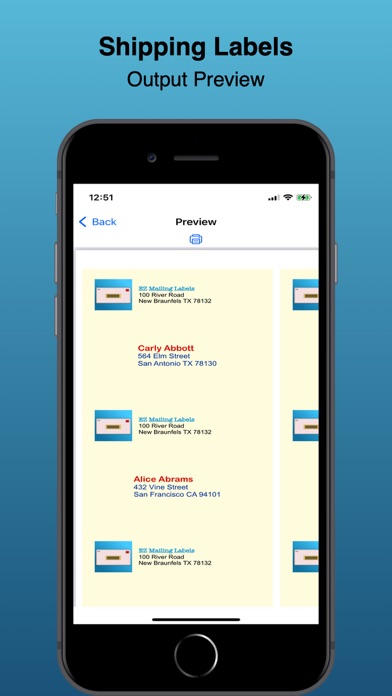 Screenshot #2 pour EZ Mailing Labels III
