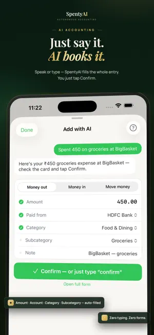 SpentyAI screenshot 1