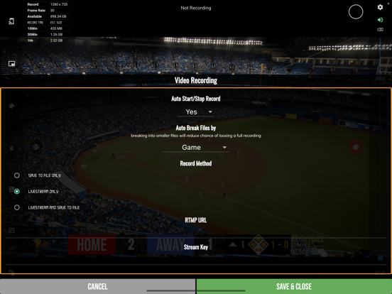 Screenshot #6 pour BT Baseball Camera