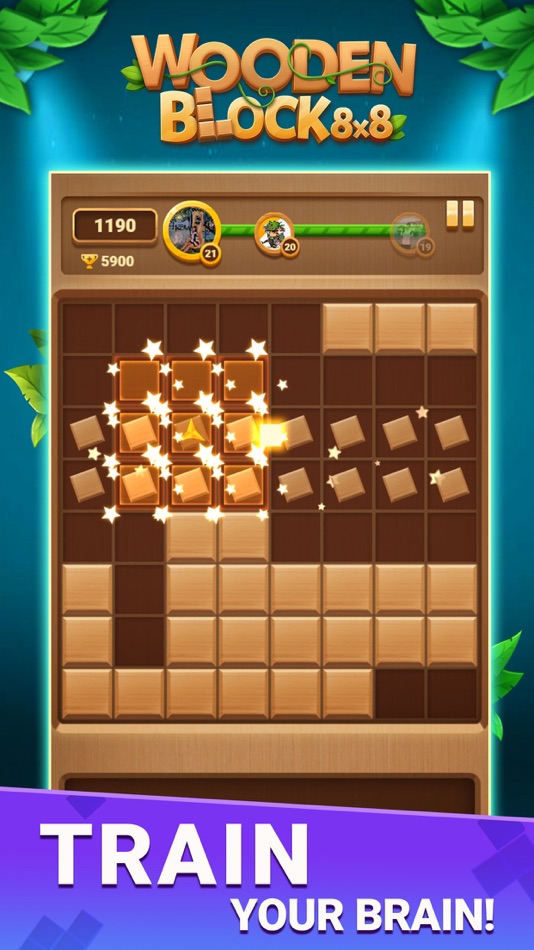 #4. Block Puzzle: Wood Block 8x8 (iOS) By: Vu Huy