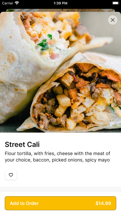 Taquiza Street iPhone screenshot 3 - Food & Drink app