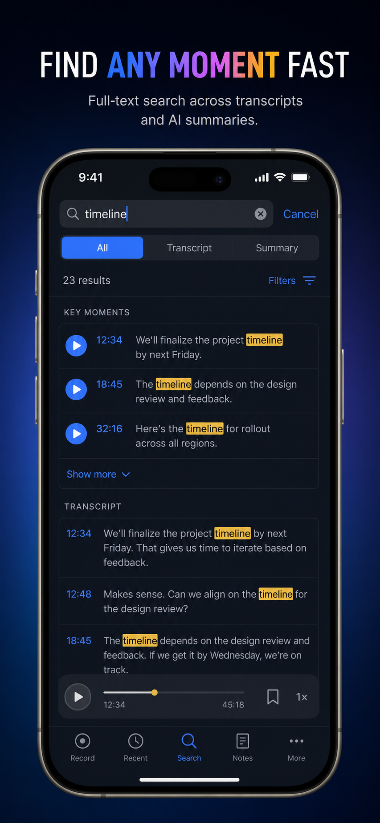 Voice Notes: Transcribe AI screenshot 7