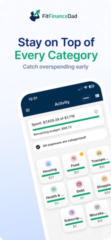 FitBudget: Budget Planner iPhone screenshot