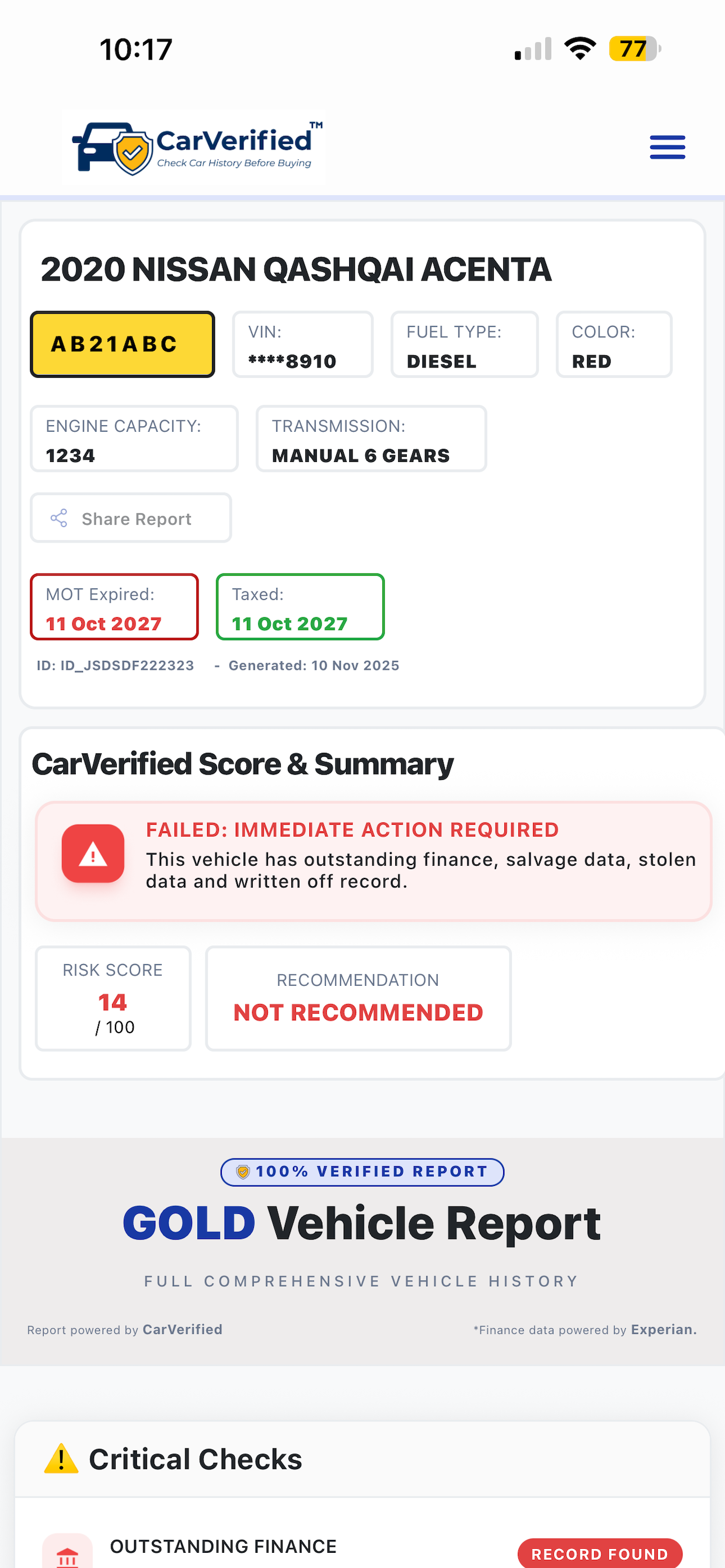 CarVerified: Check Car History screenshot 6