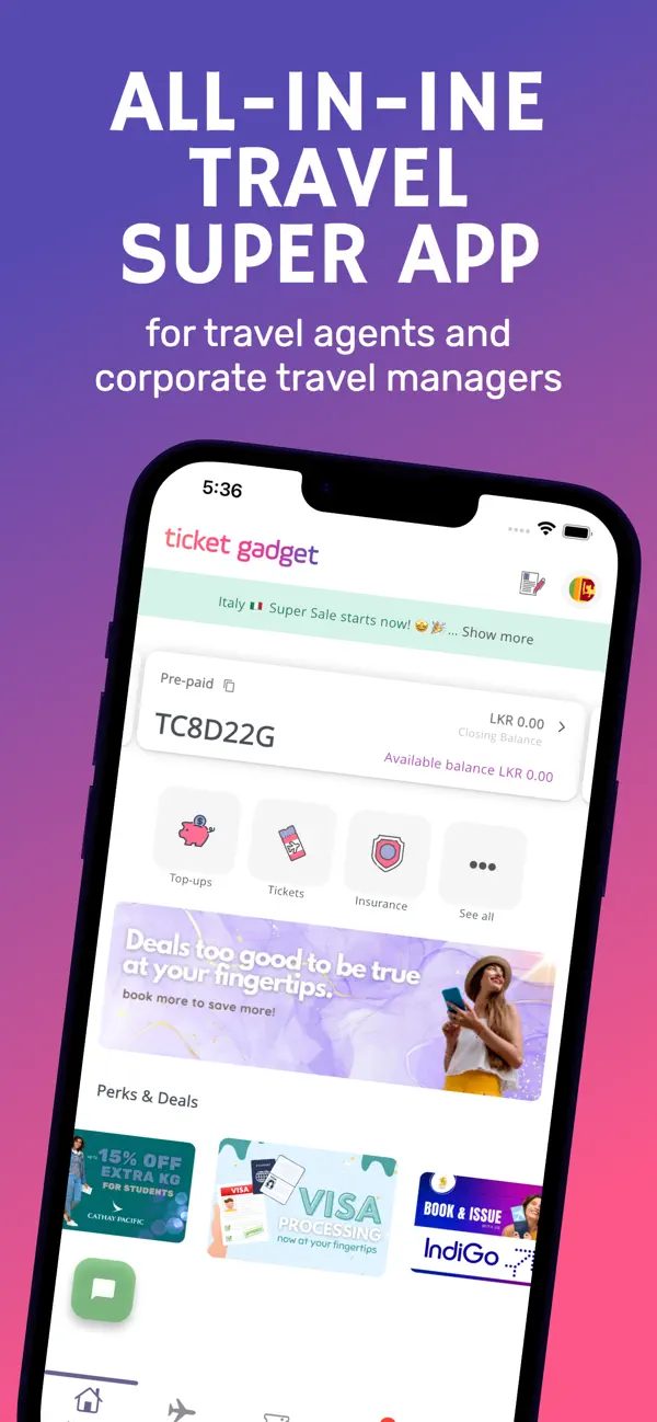 Screenshot #1 pour Ticket Gadget