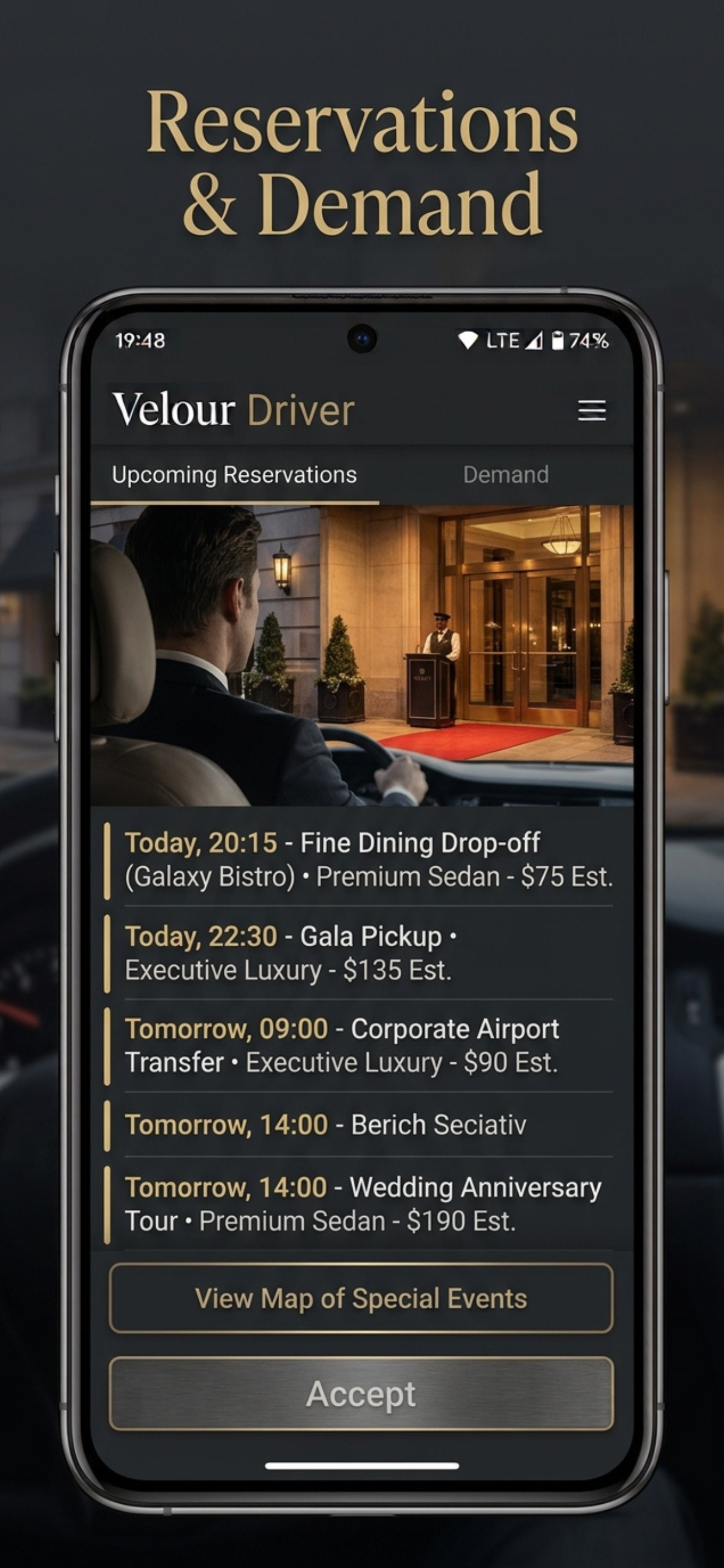 Velour Driver- Chauffeur App screenshot 4
