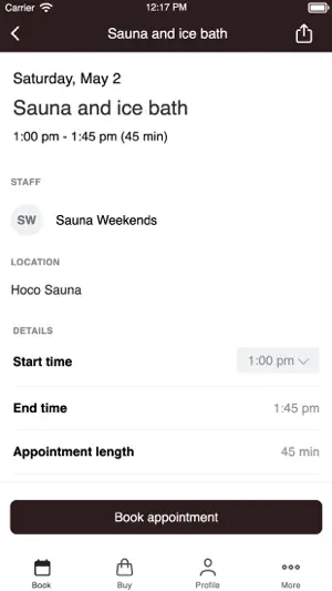 Hoco Sauna screenshot 3