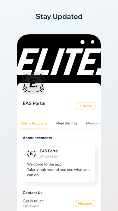 EAS Portal Screenshot