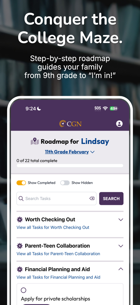 College Guidance Network screenshot 1