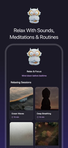 Owly: Sleep Companion iPhone screenshot