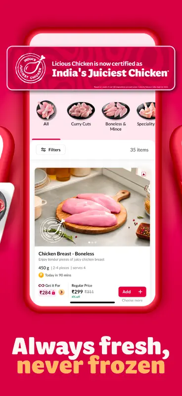 Licious - Chicken, Fish & Meat screenshot 2 of 8