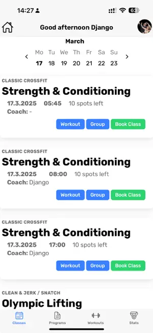 Gymbook CSC screenshot 3