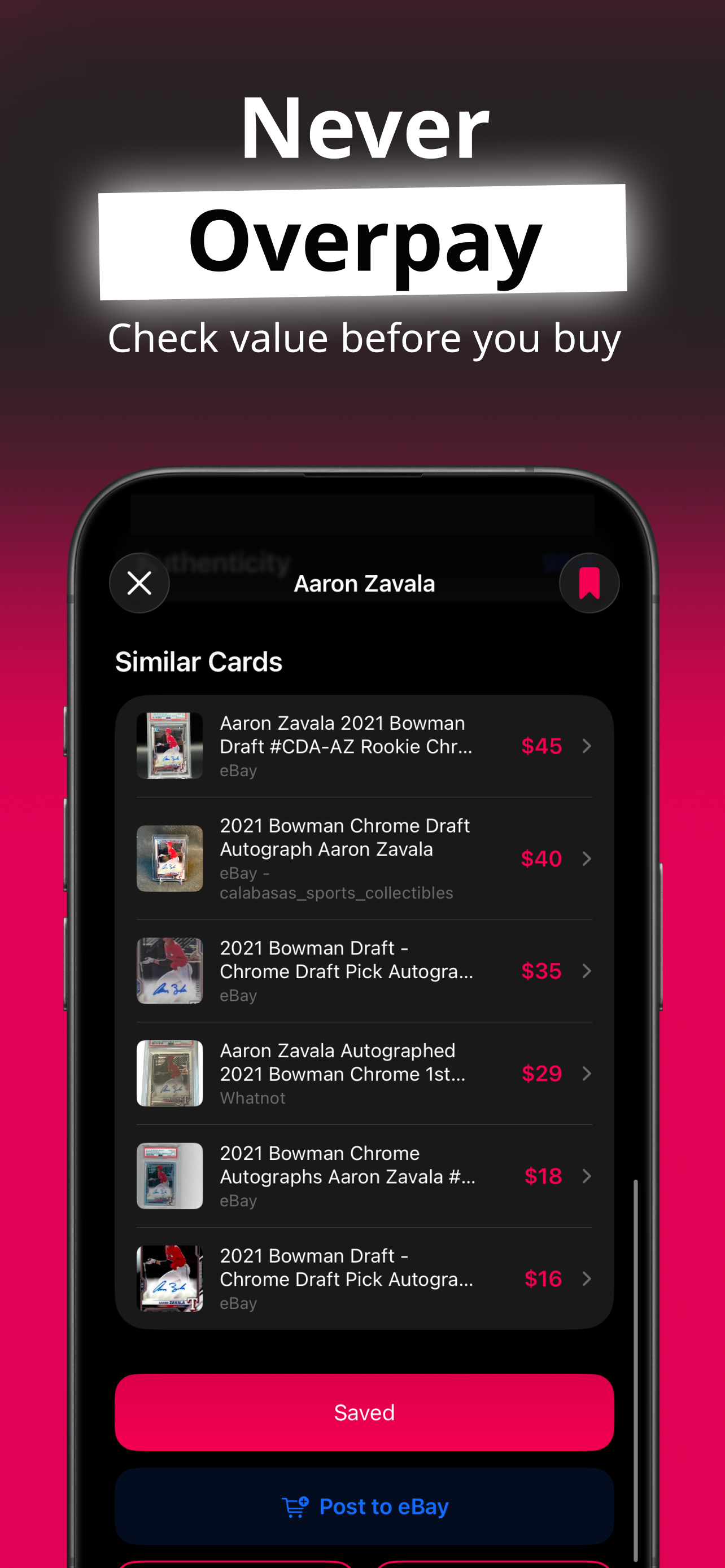 Sports Card Scanner: ScoutCard screenshot 7