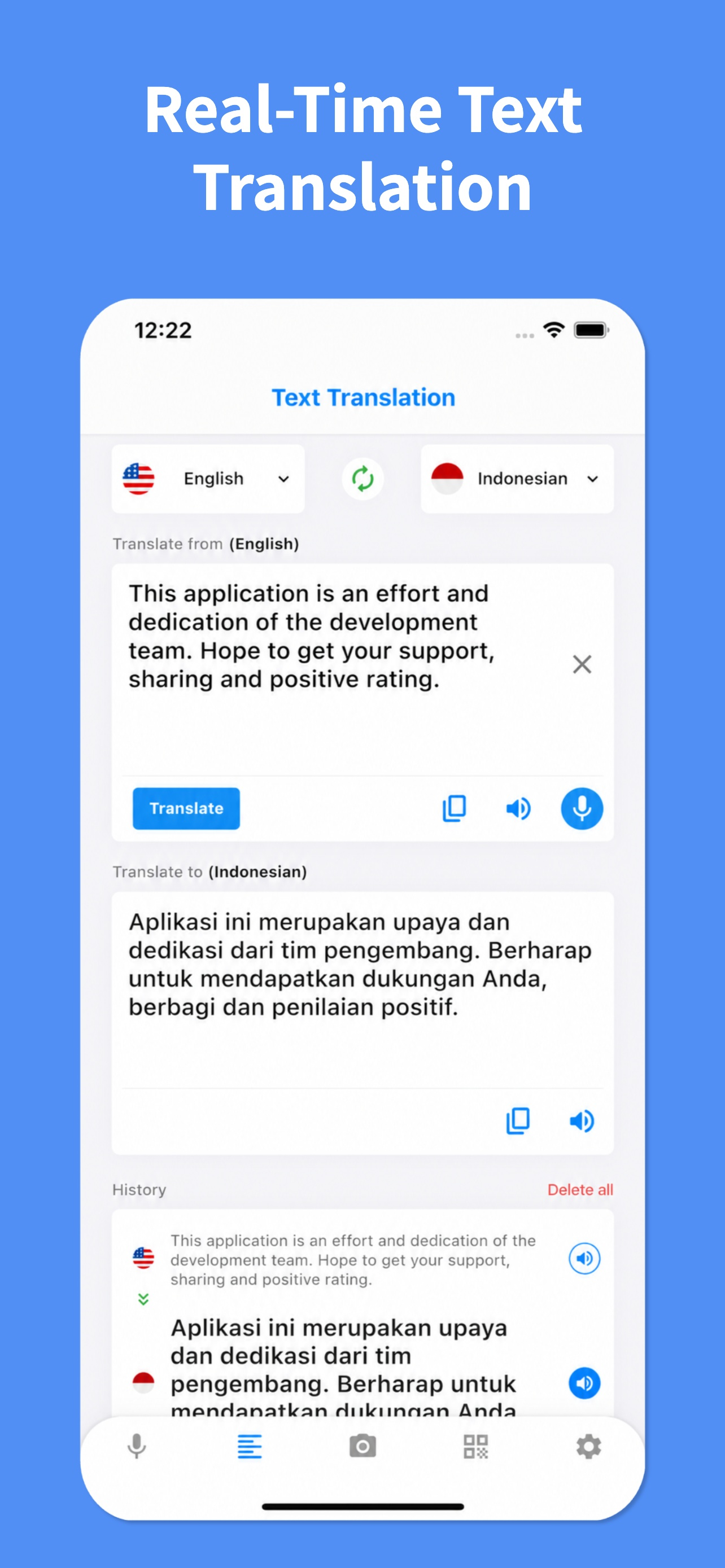 Indonesian Translator: Voice +