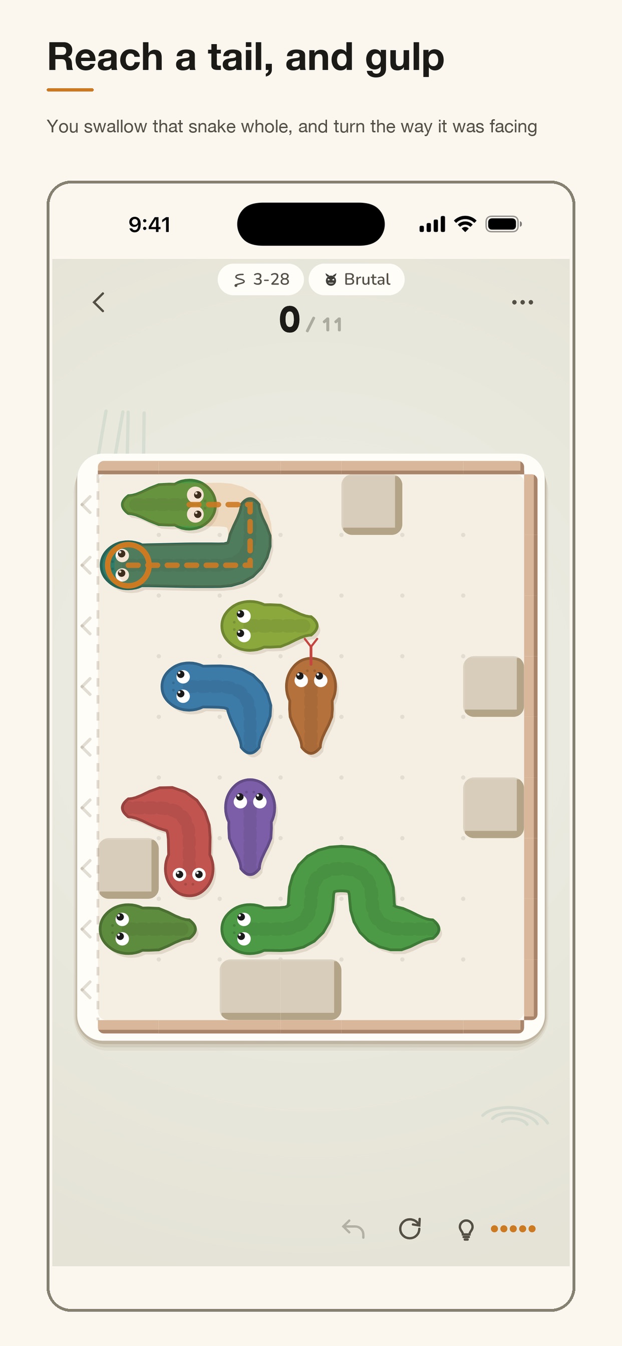 Screenshot 1 of Gulp: Snake Eat Snake Puzzle
