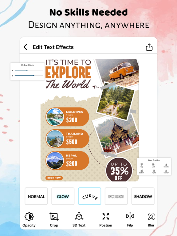 Screenshot #6 pour Poster & Flyer Maker : Kriadl