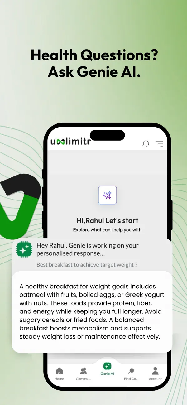 Screenshot #2 pour Unlimitr: Health Coaching & AI