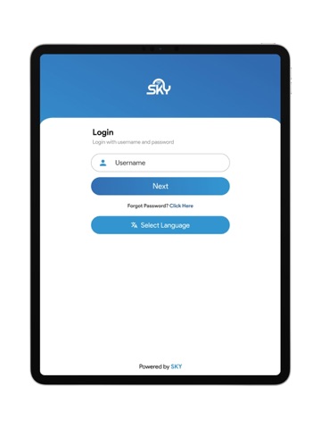 SKYCall app iPad screenshot