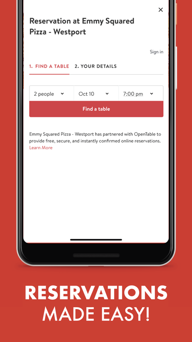 Emmy Squared Pizza Screenshot