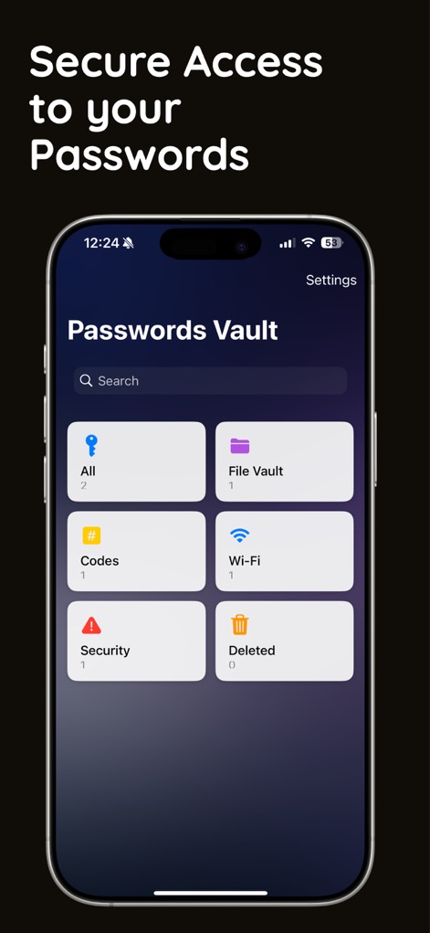 Finger Vault Password Manager - Business App | MWM