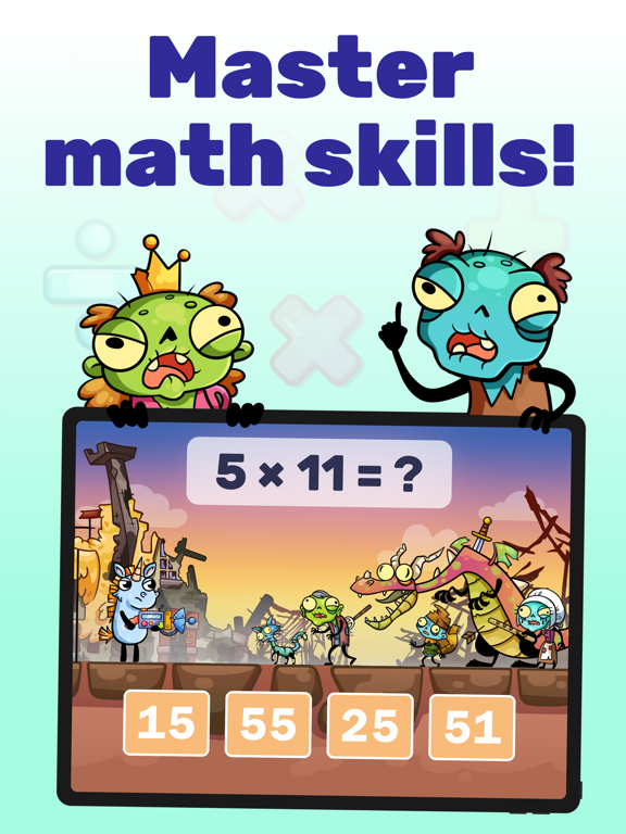 Math games: Zombie Invasion