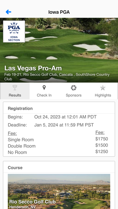 Iowa PGA Screenshot