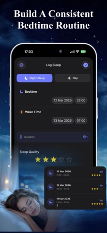 Sleep Journal Coach App screenshot