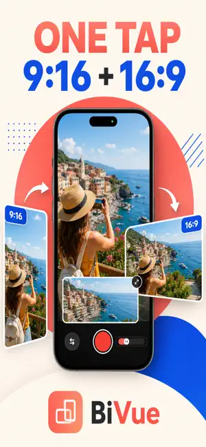 BiVue - Dual Camera, V+H, F+B screenshot 2