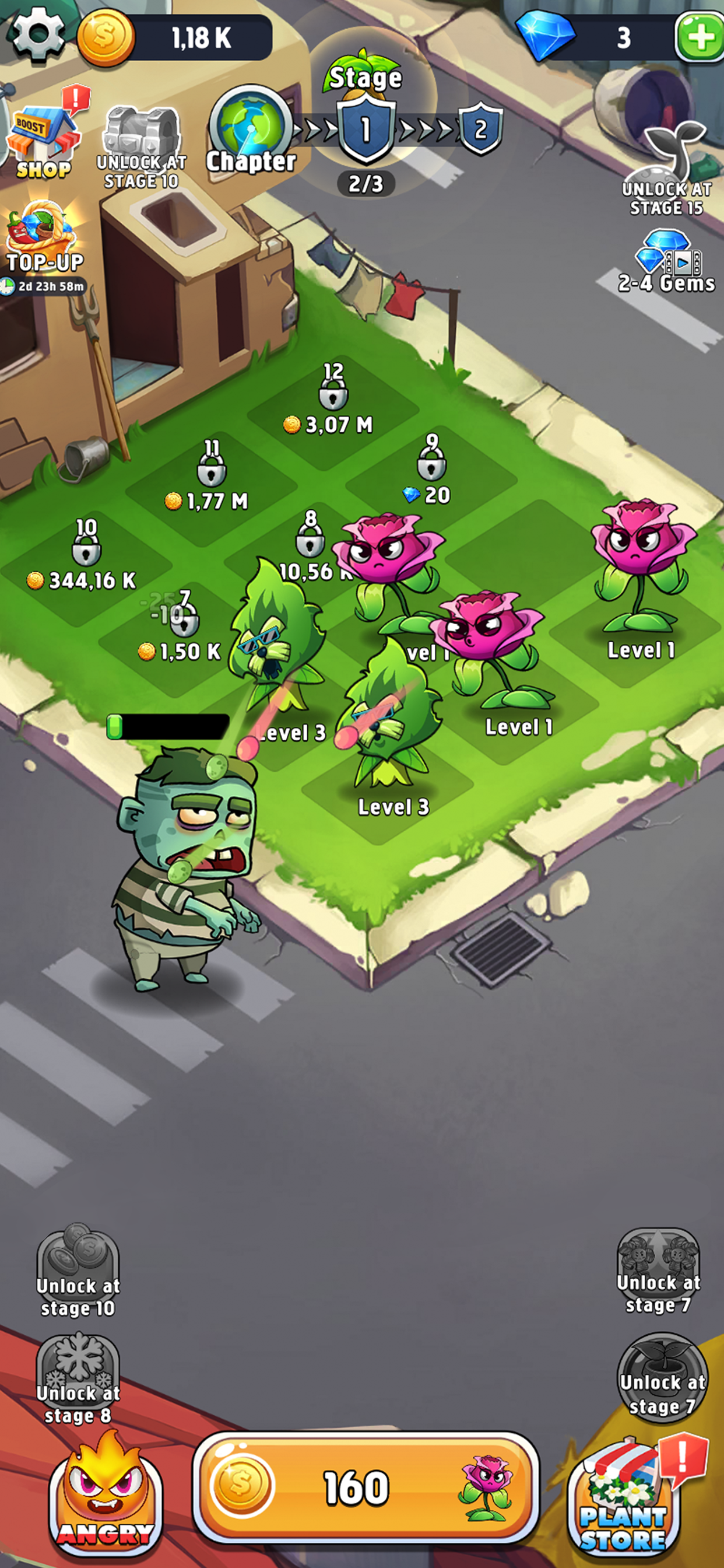 Merge Plants - Monster Defense