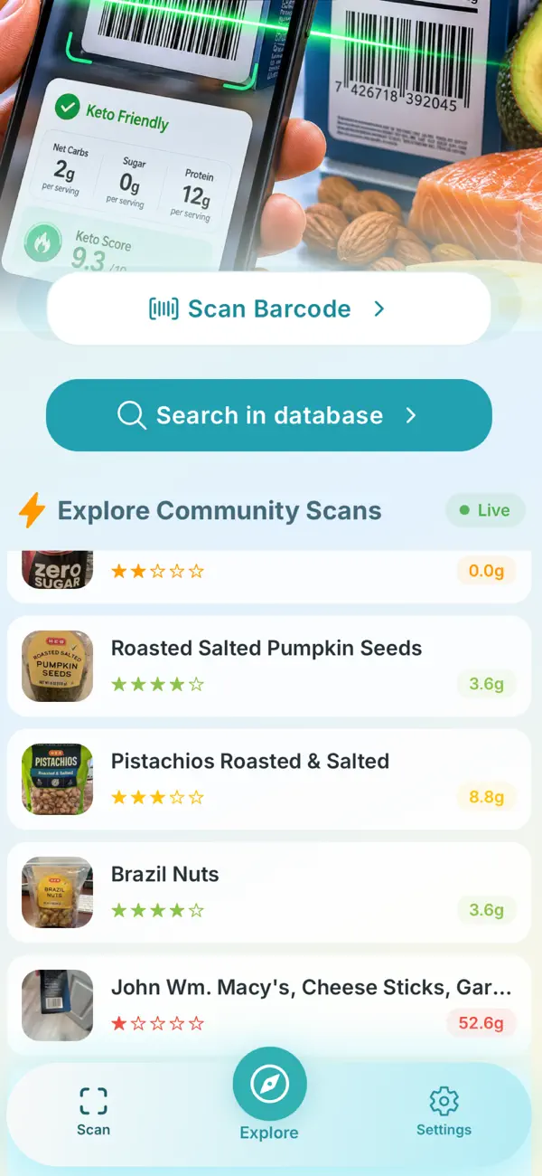 Screenshot #2 pour Keto Barcode Scan