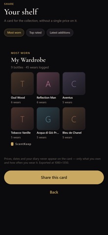 ScentKeep: Fragrance Wardrobe Screenshot 6 of 8