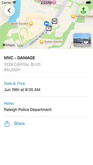 Screenshot 3 of Raleigh Incidents App