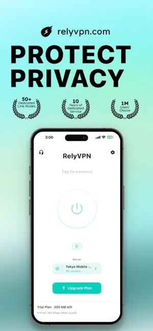 RelyVPN, 永久福利模式,无限流量！ screenshot 1