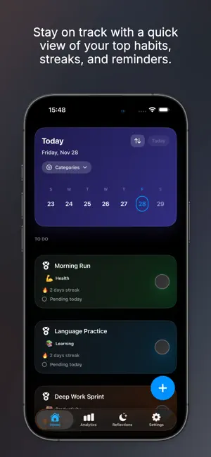 Momentum - Daily Habit Tracker screenshot 1