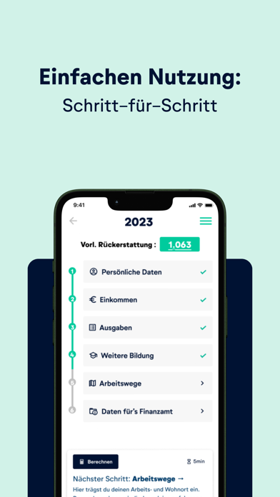 wundertax: German tax return Screenshot