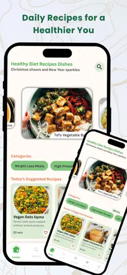 Capture d'écran de Healthy Diet Recipes - Dishes sur iPhone 2