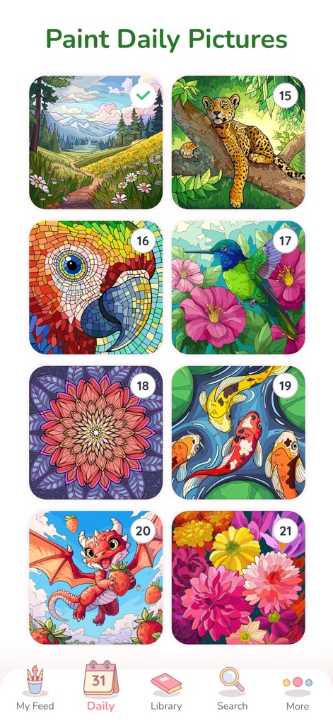 Happy Color by Numbers Game - Vast Content Library