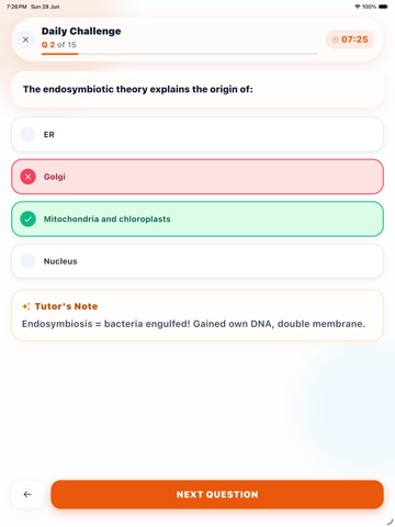 A Level Biology Practice iPad screenshot