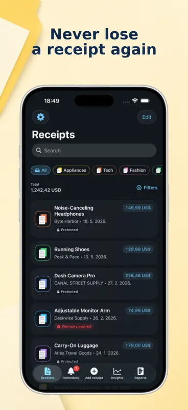 Keep Receipt screenshot 1 of 6