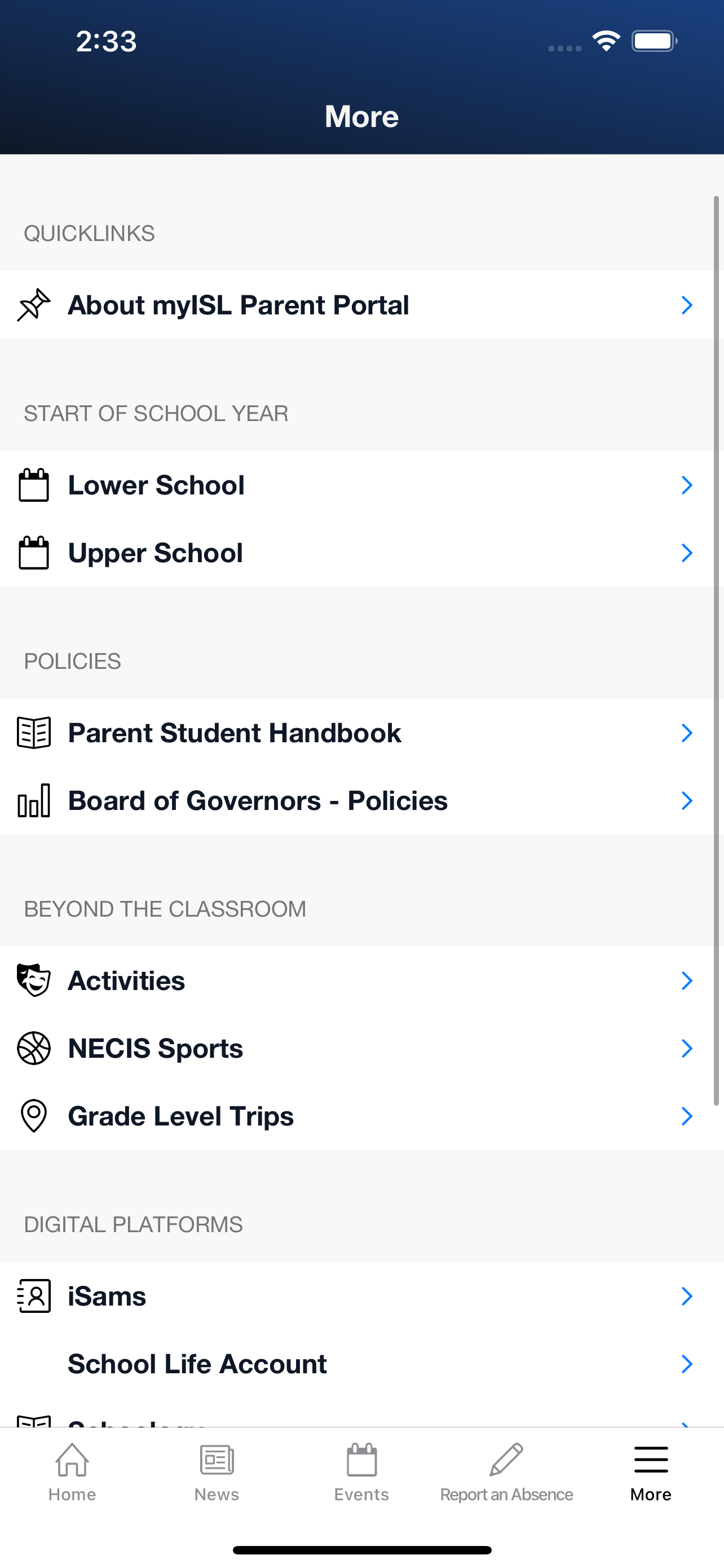 myISL Portal (islux)