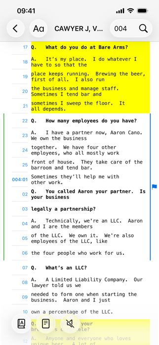 TranscriptPad - Review Depos Screenshot 2 of 10