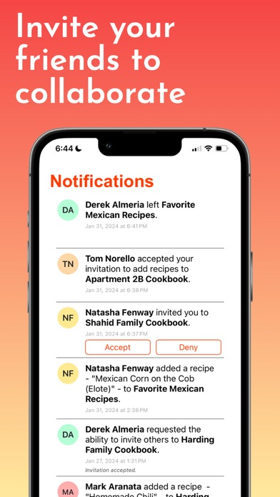 Marinate: Social cookbooks Screenshot