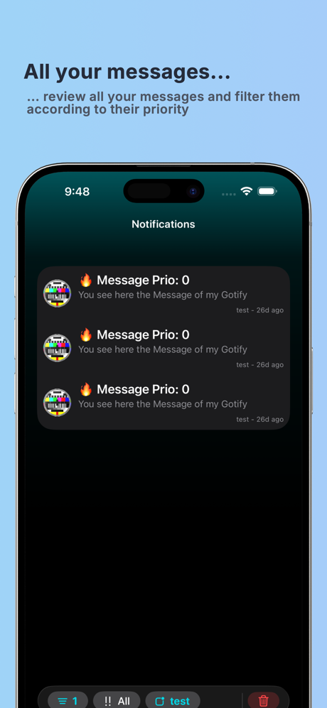 iGotify screenshot 2
