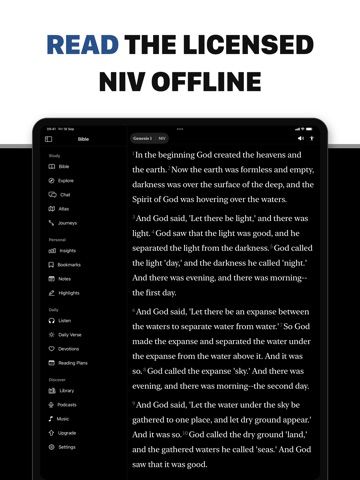 Bible: Chat, Widgets, Audio iPad screenshot