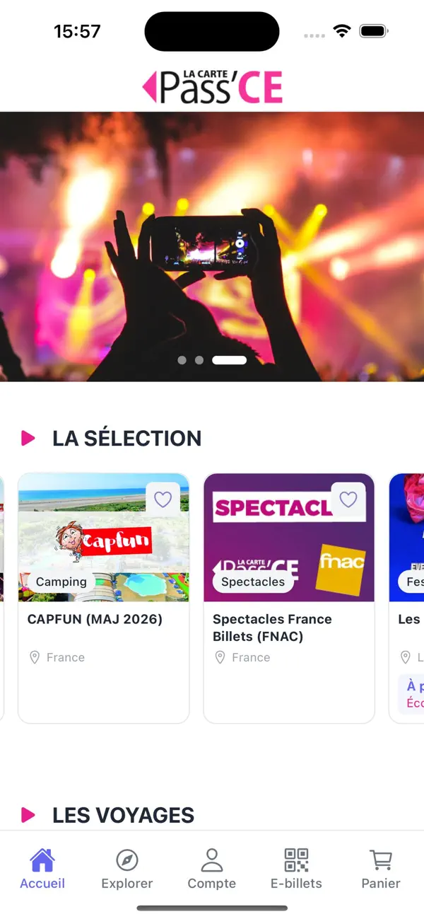 Screenshot #1 pour Pass'CE Billetterie