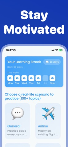 Fluenzy: AI English Tutor iPhone screenshot