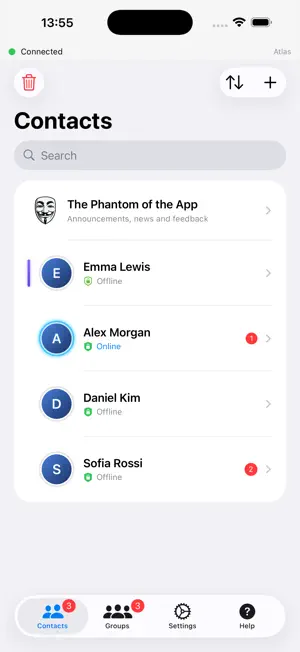 Phantom Communicator screenshot 1