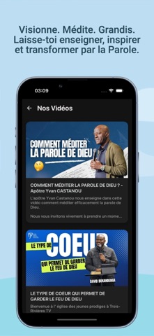 EJP Trois-Rivières iPhone screenshot